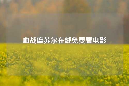 血战摩苏尔在绒免费看电影