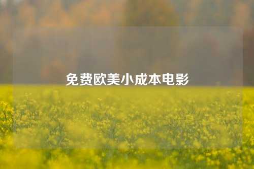 免费欧美小成本电影