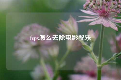 fcpx怎么去除电影配乐